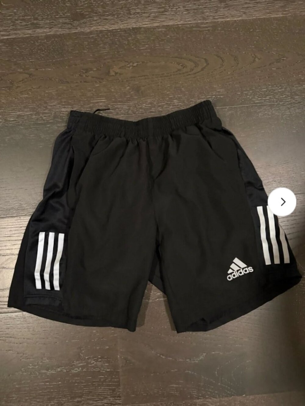 adidas Black aero ready Athletic Shorts with White Three-Stripes